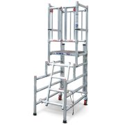 LytePod LP12 Podium Steps with Side Rails - up to 1.225m Platform Height