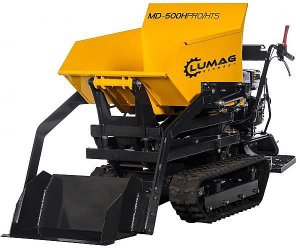 Lumag MD500HProHTS 500kg Tracked Mini Dumper with High Tip & Shovel