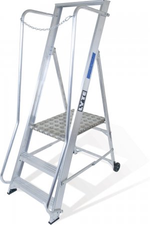Lyte NBSWP3 Professional Aluminium Widestep Ladder 3 Tread EN131