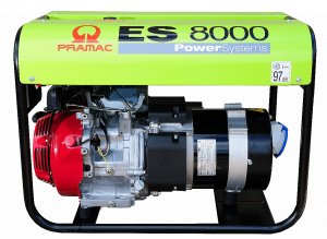 Pramac ES8000 Honda GX390 Petrol Engine 7.2 kVA 6.4 kW Generator 230V