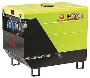Pramac P6000 10HP Yanmar Diesel Powered 5.9Kva 5.3 kW Generator