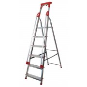 Abbey 6 Step Aluminium Safety Platform Step Ladder
