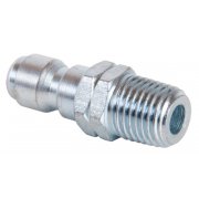 BE 1/4 Series Male QR Coupler to 1/4in M Thread - Plated Steel