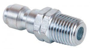 BE 1/4" Male QR to 1/4" Male 275 Bar / 4000 Psi - Plated Steel Coupler