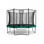 9ft BERG Champion 270 Trampoline in Green with Deluxe Safety Net