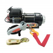 Warrior Ninja 2500 24V Electric Winch - Synthetic Rope - 1134kg / 2500lbs