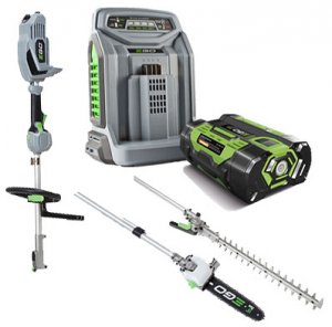 EGO Power+ MHCC1002E Multi-Tool - Pole Saw, Hedge Trimmer, 2.5Ah Battery and Charger