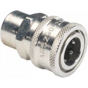 3/8" Female QR to 1/4" Female - 250 bar / 3625 Psi - Nickel Plated Brass Coupler