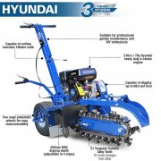 Hyundai HYTR70 210cc/7hp Petrol Trencher