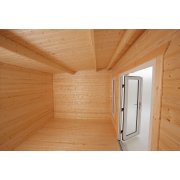 10x16 Power Chalet Log Cabin | Scandinavian Timber