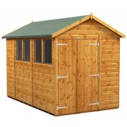 Power 10x6 Apex Garden Shed with Double Doors