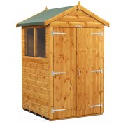 Power Apex 4x4 Garden Shed with Double Doors