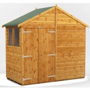 Power Apex 4x8 Garden Shed with Double Doors