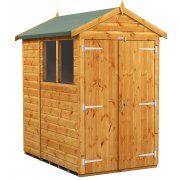 Power Apex 6x4 Garden Shed with Double Doors