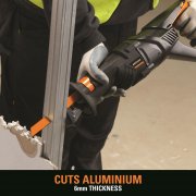 Evolution RAGE8: Multipurpose Reciprocating Saw with 4 Bi-Metal Blades - 230v